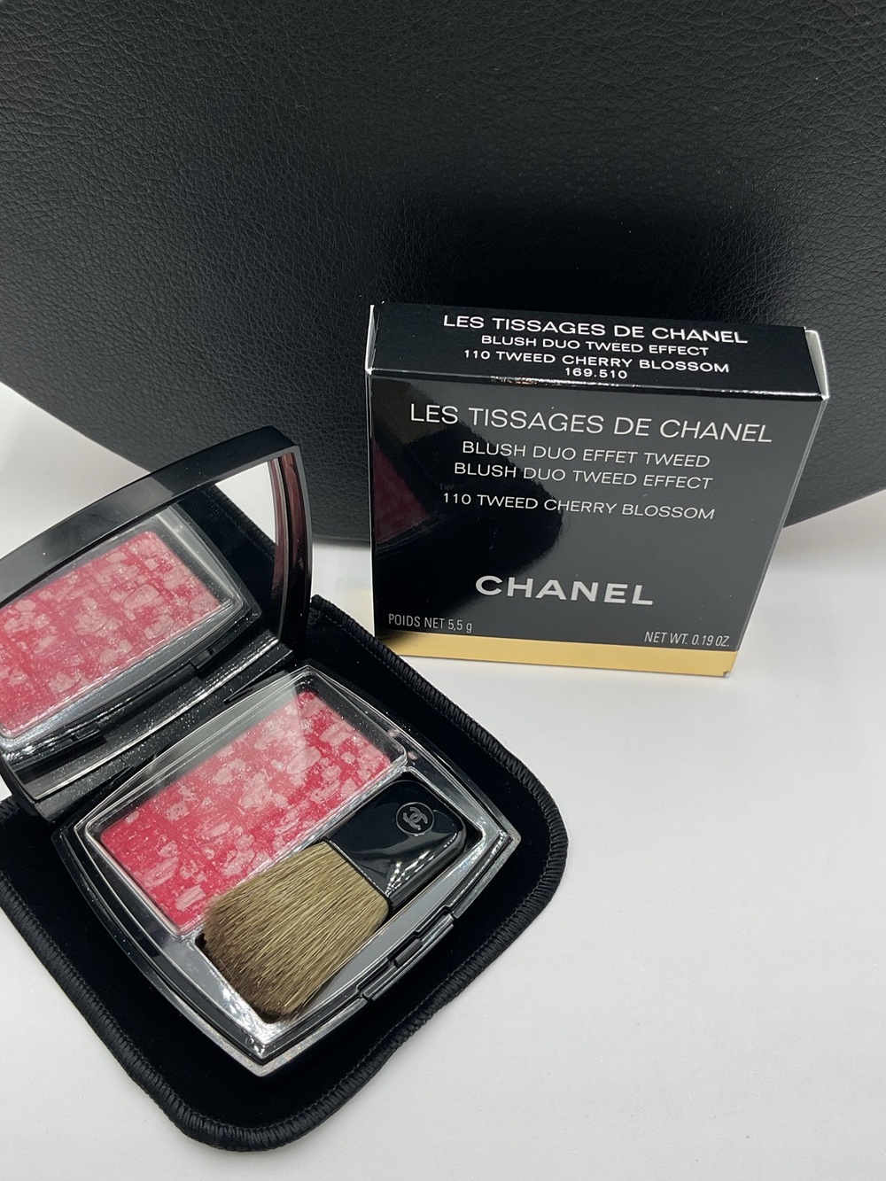 CHANEL Les Tissages de Chanel Blush Duo Tweed Effect in 110 Tweed Cherry Blossom